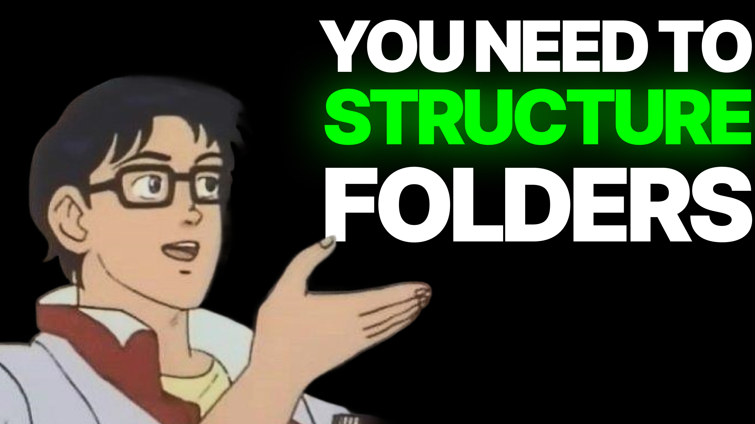 Text saying that you need folders structure